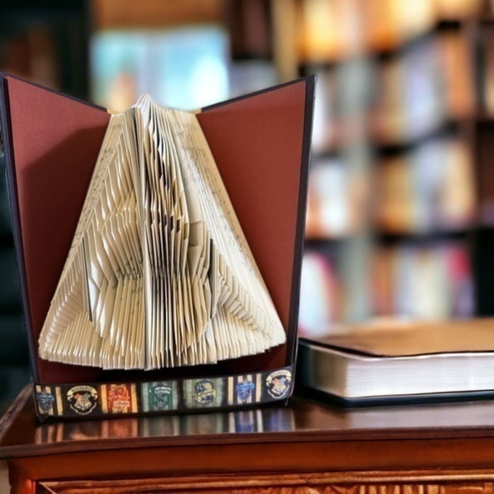 Harry Potter - The Deathly Hallows folded book art